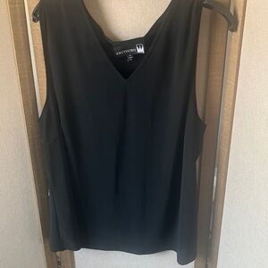 Antthony Women's Elegant Black Tank Top 1X